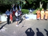 depot de gerbe a Rocbaron par madame Braem